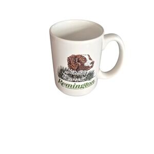 Remington Brittany Spaniel Hunting Dog Mug Gene Hill Quote 1994 White Ceramic
